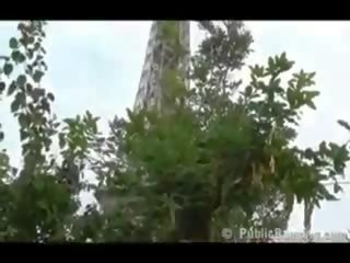Melanie jagger - offentlig - offentlig xxx film av eiffel tower den verden berømt landmark