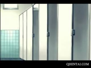 Hentai tiener urineren en het nemen penis hardcore