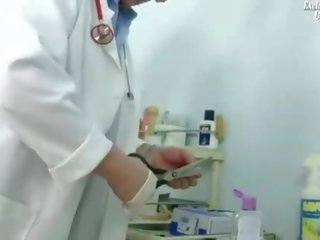 Perverted MD examining his patient