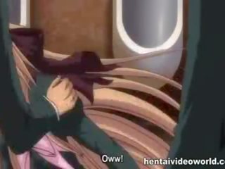 Tranny fucked in school toilet on hentai mov