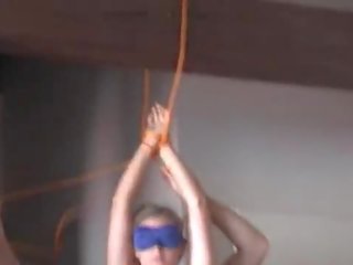 Hanka is hanged spanked and teased