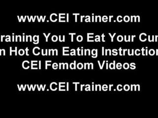 I hope you like eating your own terrific cum CEI