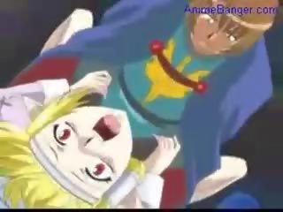 Elf sweetheart getting fucked by elf chap and bondaged elf schoolgirl get