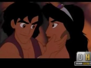 Aladdin pohlaví klip pláž dospělý klip s jasmín