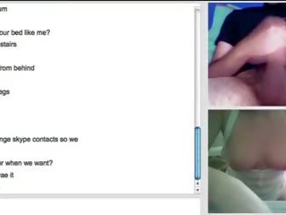 Omegle adventures 4 - firm tits and hairbrush in pussy