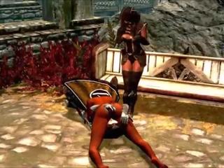 Cho phép chơi skyrim modded chiến công jullvia warrior của các silken da phần 24 thương lydiaxxx