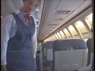 Flight attendant vyhrnutá sukňa 2