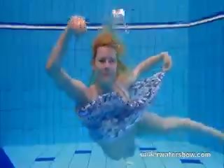 Pretty Lucie Is Stripping Underwater