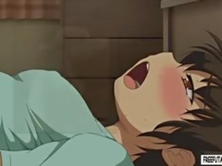 Lascivious Hentai Dickgirl Masturbating In Bed